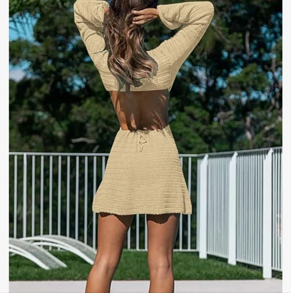 Summer Swimsuit Coverup‎ Sexy Beach Crochet Dress